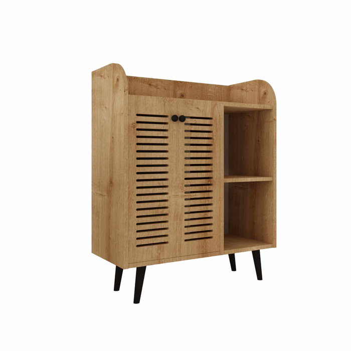 Hanah Home Magnetar - Gabinete de Bar de Café Roble Zafiro
